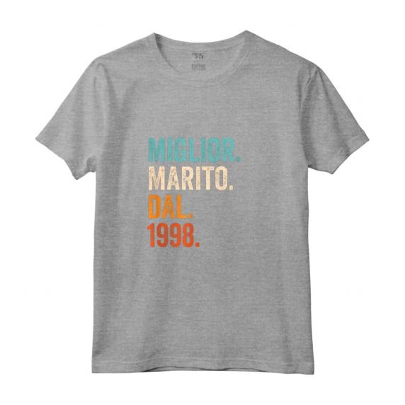 Miglior Marito Dal 1998 | Anni 26 Anniversario Matrimonio Maglietta - Regalo Vintage per Marito - Idea Regalo per Anniversario di Matrimonio