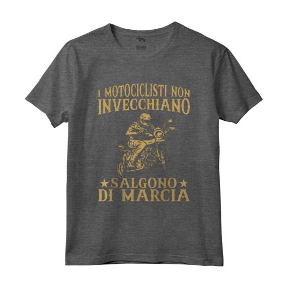 Motociclista Non Invecchiano - Salgono Di Marcia Moto Maglietta - Idea Regalo per Amanti delle Moto
