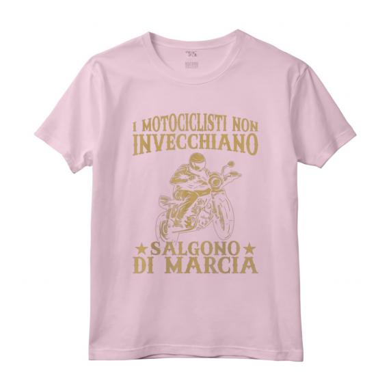 Motociclista Non Invecchiano - Salgono Di Marcia Moto Maglietta - Idea Regalo per Amanti delle Moto