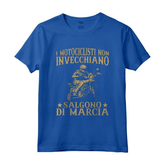 Motociclista Non Invecchiano - Salgono Di Marcia Moto Maglietta - Idea Regalo per Amanti delle Moto