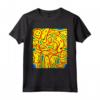 Kidcore Aesthetic Facce Sorridenti Distorsione del Viso Maglietta - Nostalgic 80s 90s Retro Aesthetic Clothes for Soft Girls and Boys