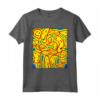 Kidcore Aesthetic Facce Sorridenti Distorsione del Viso Maglietta - Nostalgic 80s 90s Retro Aesthetic Clothes for Soft Girls and Boys