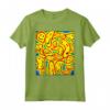 Kidcore Aesthetic Facce Sorridenti Distorsione del Viso Maglietta - Nostalgic 80s 90s Retro Aesthetic Clothes for Soft Girls and Boys