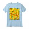 Kidcore Aesthetic Facce Sorridenti Distorsione del Viso Maglietta - Nostalgic 80s 90s Retro Aesthetic Clothes for Soft Girls and Boys