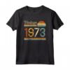 Vintage 1973 Compleanno Uomo Donna - Maglietta Annata 1973 Leggera e Taglio Classico - Regalo Ideale per Papà e Mamma Nati nel 1973