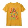 Fiore Potere Hippie Costume Love Pace anni '60 '70 Retrò Maglietta - Costume per Carnevale Retro con Motivi Flower Power Love Peace