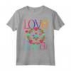 Fiore Potere Hippie Costume Love Pace anni '60 '70 Retrò Maglietta - Costume per Carnevale Retro con Motivi Flower Power Love Peace