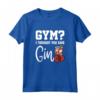 Divertente Gym? I thought you said Gin! Gin Tonic & Longdrink Maglietta per Amanti dell'Alcol - Ideale per Compleanni, Natale e Feste