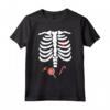 Halloween Skeleton Bambini Scheletro Ragazzi Ragazze Costume Maglietta - Ideale per dolcetto o scherzetto e le feste di Halloween per bambini