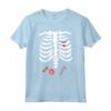 Halloween Skeleton Bambini Scheletro Ragazzi Ragazze Costume Maglietta - Ideale per dolcetto o scherzetto e le feste di Halloween per bambini