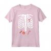 Halloween Skeleton Bambini Scheletro Ragazzi Ragazze Costume Maglietta - Ideale per dolcetto o scherzetto e le feste di Halloween per bambini