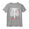 Halloween Skeleton Bambini Scheletro Ragazzi Ragazze Costume Maglietta - Ideale per dolcetto o scherzetto e le feste di Halloween per bambini