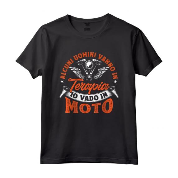Divertente Alcuni Uomini Vanno In Terapia Io Vado In Moto - Maglietta da Motociclista - Idea Regalo per Appassionati di Motori