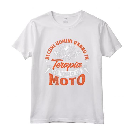 Divertente Alcuni Uomini Vanno In Terapia Io Vado In Moto - Maglietta da Motociclista - Idea Regalo per Appassionati di Motori