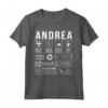 Andrea Vorname - Maglietta Regalo Umoristica in Lingua Inglese - Perfetta per Natale o Compleanno - Ideale per Colleghi, Moglie o Sorella