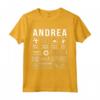 Andrea Vorname - Maglietta Regalo Umoristica in Lingua Inglese - Perfetta per Natale o Compleanno - Ideale per Colleghi, Moglie o Sorella