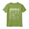 Andrea Vorname - Maglietta Regalo Umoristica in Lingua Inglese - Perfetta per Natale o Compleanno - Ideale per Colleghi, Moglie o Sorella