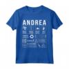 Andrea Vorname - Maglietta Regalo Umoristica in Lingua Inglese - Perfetta per Natale o Compleanno - Ideale per Colleghi, Moglie o Sorella