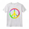 Hippie Costume Tie Die Anni '60 Anni '70 Maglietta - Stile Retrò Peace Love Flower Power - Perfetto per Feste a Tema Retro