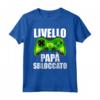 Livello Papà Sbloccato - Maglietta Idee Regalo per Gamer - Regalo Originale per Compleanno e Natale