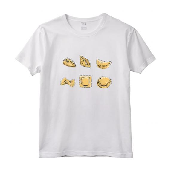 Pasta Italiana Divertente Tagliatelle Farfalle Tortellini Maglietta - Regalo per Amanti della Cucina Italiana