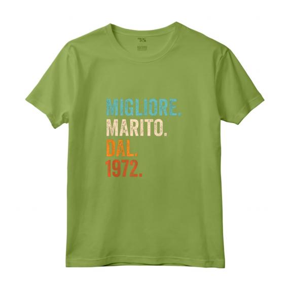 Migliore Marito Dal 1972 | Anni 52 Anniversario Matrimonio Maglietta - Regalo Speciale Vintage per Marito Sposato dal 1972