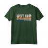 Retro Vintage 70s 80s Style West Ham, Regno Unito Maglietta - Design Hipster Britannico - Perfetto per i Fan di Calcio