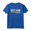 Retro Vintage 70s 80s Style West Ham, Regno Unito Maglietta - Design Hipster Britannico - Perfetto per i Fan di Calcio