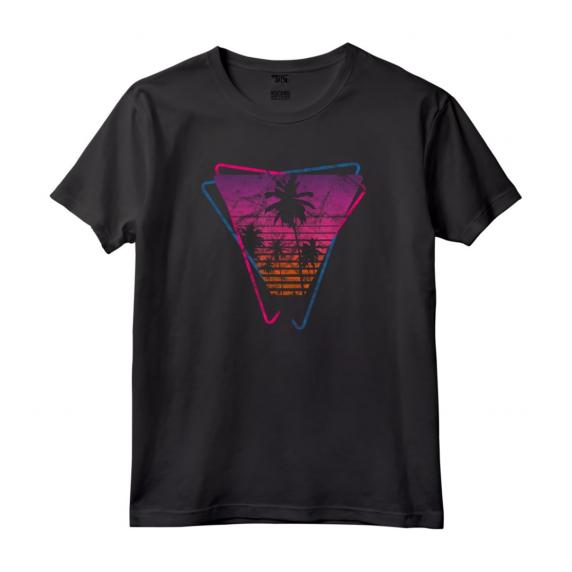 HapTiger Miami 80s Maglietta - Design Retrowave Synthwave Vintage - Regalo Natale Compleanno