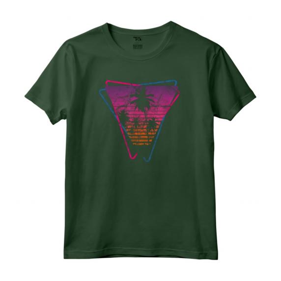 HapTiger Miami 80s Maglietta - Design Retrowave Synthwave Vintage - Regalo Natale Compleanno