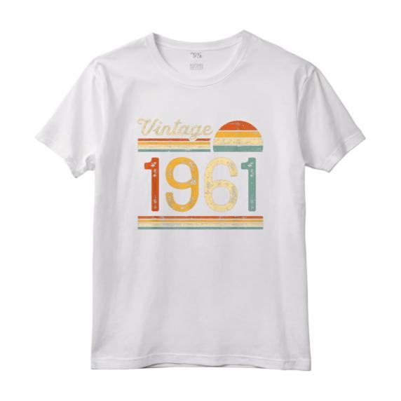 Vintage 1961 Compleanno Uomo Donna - Regalo Annata 1961 Maglietta - Ideale per Papà, Mamma, Nonno o Nonna