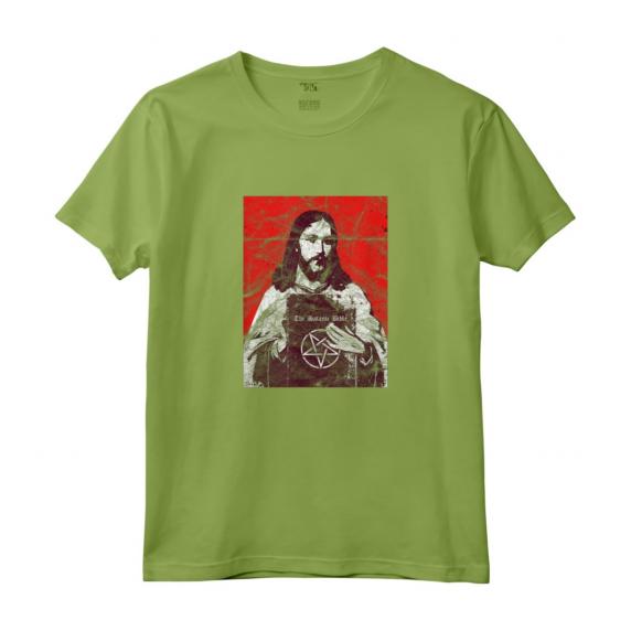 HapTigere Jesus - Maglietta Gotica Occulta Vintage - Regalo di Natale o Compleanno per Amanti dell'Occulto
