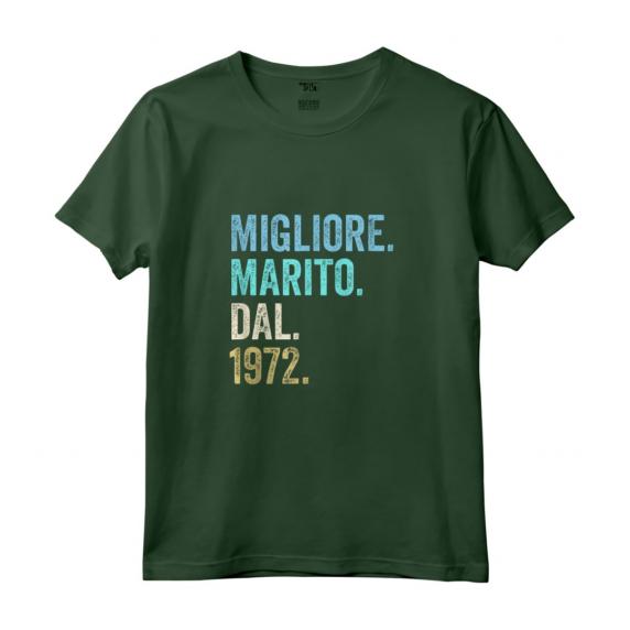 Migliore Marito Dal 1972 | 52º Anniversario di Matrimonio Maglietta - Regalo Vintage Retrò per lui