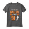 Bambino Maglia da Basket 9° Compleanno - Questo Baller è ora 9 Maglietta per Bambini Appassionati di Basket - Regalo Perfetto a Natale