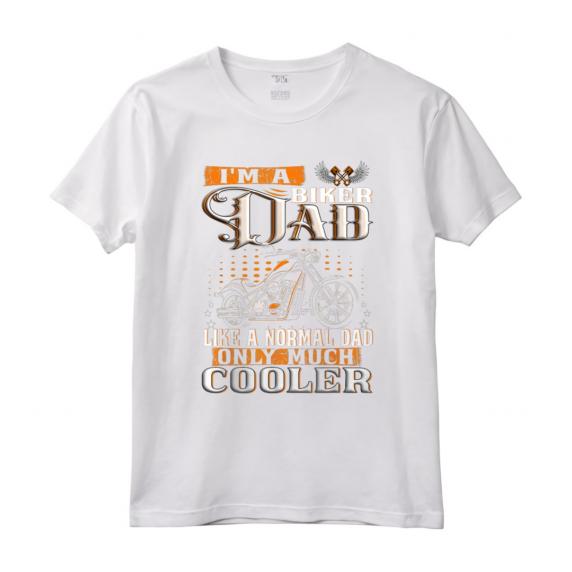 Gentlemen Funny - I'm a Biker Dad - Maglietta Divertente per Papa' Motociclista - Regalo Ideale per Compleanno o Natale
