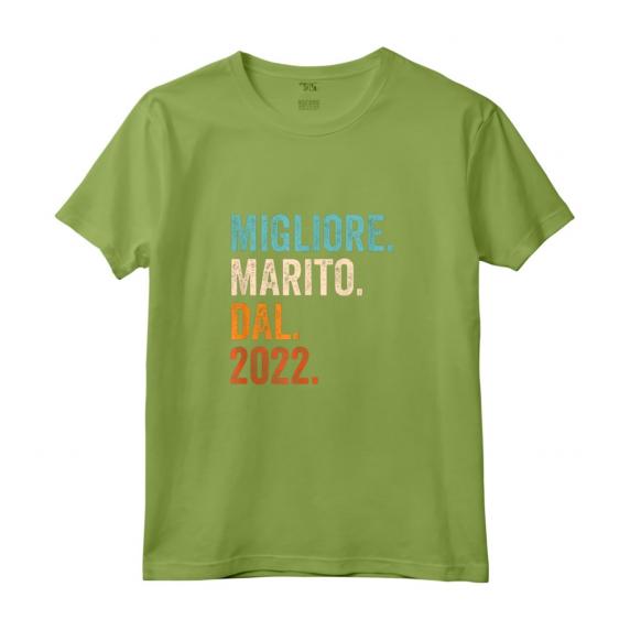 Migliore Marito Dal 2022 | Maglietta 2° Anniversario Matrimonio Vintage Retrò - Idea Regalo Unica
