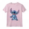 HapTiger Lilo & Stitch Simple Stitch Stance Maglietta - Officially Licensed Apparel with Ohana Quote - Buy Online Now!