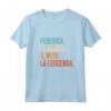 Federica La Donna Il Mito La Leggenda - Maglietta Personalizzata con Nome Federica - Design Vintage Retro