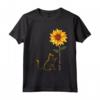 La migliore mamma gatto mai girasole - Maglietta per amanti dei gatti e dei fiori - Ideale per Compleanno, Festa della Mamma o Natale