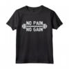 Maglietta da Allenamento No Pain No Gain - Super Workout - Motivazionale per Palestra con Design Grunge - Sollevare Pesi e Allenarsi Duro