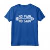 Maglietta da Allenamento No Pain No Gain - Super Workout - Motivazionale per Palestra con Design Grunge - Sollevare Pesi e Allenarsi Duro