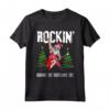 Rockin' around Albero di Natale - Maglietta Rocker Babbo Natale - Ideale per le Feste - Acquista Online