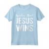 Gesù Vince la Camicia Cristiana Religiosa - Maglietta con Croce Cristiana - Ideale come Regalo per i Fedeli alla Chiesa