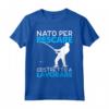 Abbigliamento Pesca - Regalo Pescatore Nato Per Pescare Maglietta - Ideale per un Divertente Abbigliamento da Pesca