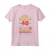 Anni 40 Compleanno Donna Uomo Vintage Divertente - Regalo Maglietta per il 40 Compleanno - Non ho 40 ne ho 18 con 22 anni di esperienza