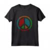T-shirt Anni '70 con Simbolo della Pace - Maglia a Manica - Ideale come Regalo per Amanti della Moda Vintage e Simboli di Pace