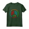 T-shirt Anni '70 con Simbolo della Pace - Maglia a Manica - Ideale come Regalo per Amanti della Moda Vintage e Simboli di Pace