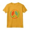 T-shirt Anni '70 con Simbolo della Pace - Maglia a Manica - Ideale come Regalo per Amanti della Moda Vintage e Simboli di Pace
