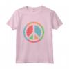 T-shirt Anni '70 con Simbolo della Pace - Maglia a Manica - Ideale come Regalo per Amanti della Moda Vintage e Simboli di Pace
