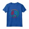 T-shirt Anni '70 con Simbolo della Pace - Maglia a Manica - Ideale come Regalo per Amanti della Moda Vintage e Simboli di Pace